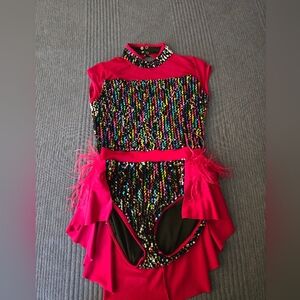 Weissman Bop to the Top dance competition costume dress size Youth XXL